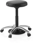 Hocker / Drehhocker / Arbeitsstuhl Operator Step Kunstleder schwarz hjh OFFICE