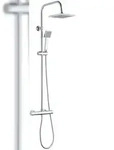 Duschsystem `Joko` mit Thermostatarmatur in Chrom-Optik