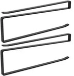 Intirilife 2x Papierrollenhalterung in Schwarz - Z-Form - 26 x 1.1 x 10 cm - 