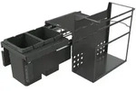 NABER GmbH Naber Cox&reg; Base Q+ 360 S/370-2, Abfallsammler anthrazit, H 360 mm...