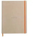 Rhodiarama flexibles Notizbuch A4+, 80 Blatt liniert mit Kopfleiste, Papier...