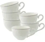 Villeroy & Boch Gray Pearl Kaffeetasse 120 ml 6er Set