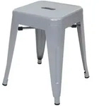 Mendler 6er-Set Hocker HWC-A73, Metallhocker Sitzhocker, Metall Industriedesign