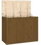 vidaXL W&auml;schetruhe Honigbraun 88,5x44x66 cm Massivholz Kiefer