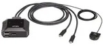 ATEN US3312 2-Port USB-C 4K DisplayPort KVM-Switch mit Remote