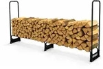 PROREGAL Kaminholzregal CHIMERA f&uuml;r au&szlig;en HxBxT 117x260x36cm inkl Abdeckung Metall