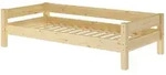 Erst-Holz Einzelbett, Holzbett Kiefer massiv klar lackiert 90x200 w&auml;hlbares...