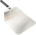 Intirilife Pizzaschieber aus Edelstahl - 53.5 x 24.5 x 6.5 cm - Faltbare