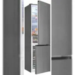 Exquisit K&uuml;hl-Gefrierkombination KGC5380-115-NF-040A inoxlook | 377 l...