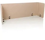 Akustik Tischtrennwand FLEXMIUT U 160x40x60 PET beige hjh OFFICE