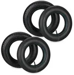 Relaxdays Schubkarrenrad mit Schlauch, 2er Set Ersatzreifen, 3.50-8", luftbereift,
