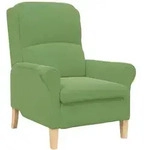 vidaXL Sessel Hellgr&uuml;n 76 x 94 x 102 cm Samt