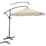 DELUKE Ampelschirm CALLI &radic;&ograve; 300cm 6-eckig Creme Polyester Sonnenschirm mit