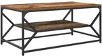 vidaXL Couchtisch Altholz 90 x 50 x 40 cm Ingenieure Holz und Stahl