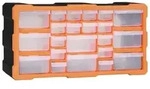 Multi-Schubladen-Organizer 3 | vidaXL : Farbe - Orange und Schwarz