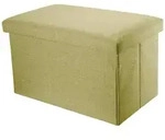 Intirilife Faltbare Sitzbank 78x38x38 cm in FR&Uuml;HLINGS GR&Uuml;N - Sitzw&uuml;rfel...