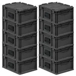 PROREGAL SuperSparSet 10x Eurobox NextGen Portable, HxBxT 18,5x30x40cm, 16 Liter,
