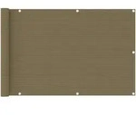 vidaXL Balkon-Sichtschutz Taupe 90x600 cm HDPE