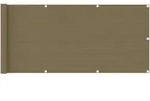 vidaXL Balkon-Sichtschutz Taupe 75x600 cm HDPE
