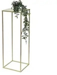DanDiBo Blumenhocker Metall Gold Eckig L 82 cm Blumenst&auml;nder Beistelltisch...