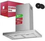 Levivo A++ Dunstabzugshaube 60cm Umluft & Abluft mit 380 m3/h Luftleistung,