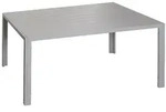 Chefgastro Alu-Esstisch | HxBxT 72x140x80cm | wetterfest | Hellgrau | Tisch