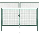 Alberts 602826 Wellengitter-Doppeltor, verzinkt gr&uuml;n, Pfosten 60 mm, H&ouml;he 75...