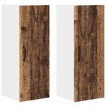 vidaXL K&uuml;chenwandschrank 2 pcs Altholz 30 x 31 x 80 cm Holzwerkstoff