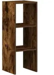 vidaXL B&uuml;cherregal Stapelbar R&auml;uchereiche 30x30x80 cm Holzwerkstoff