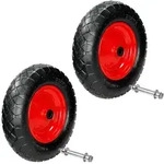 ECD Germany Schubkarrenrad 2er Set luftbereift 4.80/4.00-8 &Oslash;390 mm, 200 kg,...