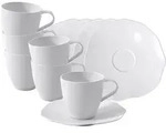 Villeroy & Boch Pura Kaffeetasse mit Untertasse 150 ml 6er Set