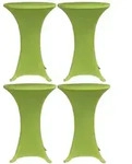 vidaXL Stretch-Tischhussen 4 Stk. 80 cm Gr&uuml;n