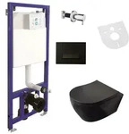 Belvit Sp&uuml;lrandloses H&auml;nge-WC Komplettset Taharet-/Bidetfunktion...