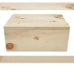 Erst-Holz Brotbox aus Zirben Holz Brotkasten mit Schneidebrett 40.10-014