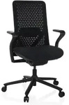 B&uuml;rostuhl / Drehstuhl VERVIO R&uuml;cken 3D Netzstoff / Sitz Stoff schwarz hjh...