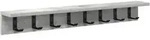 vidaXL Wandmontierter Kleiderst&auml;nder Betongrau 80 x 10.5 x 10.5 cm