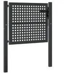 vidaXL Gartentor Anthrazit 105x125 cm Stahl