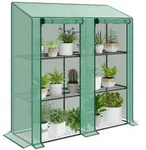 Outsunny-Gew&auml;chshaus-143L x 46B x 151H cm-Gr&uuml;n