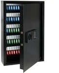 HMF Schl&uuml;sseltresor mit Zahlencode, Schl&uuml;sselsafe mit Elektronikschloss, 100 Haken,