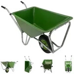 Baumarktplus Hofkarre XL 220 L 300 kg Stahlfelge Luftrad Futterkarre Schubkarre