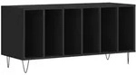 vidaXL Plattenschrank Schwarz 100x38x48 cm Holzwerkstoff