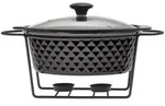 Kamille Speisew&auml;rmer aus Keramik 2,3 L Chafing Dish Buffet-Set Keramik-Chafer