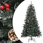 vidaXL K&uuml;nstlicher Weihnachtsbaum mit St&auml;nder Gr&uuml;n 180 cm PVC