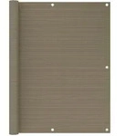 vidaXL Balkon-Sichtschutz Taupe 120x500 cm HDPE