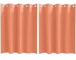 vidaXL Verdunkelungs-Vorh&auml;nge mit Ringen 2 pcs Terrakotta 140 x 140 cm