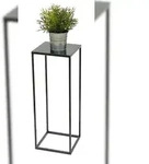 DanDiBo Blumenhocker Metall Schwarz Eckig 62,5 cm Blumenst&auml;nder Beistelltisch...