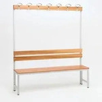 Garderobenbank mit Haken 1-seitig mit Schuhrost HxBxT 170x150x30cm Marke SZAGATO 