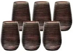 St&ouml;lzle Lausitz TWISTER Becher 465 ml schwarz-bronze 6er Set