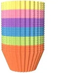 Intirilife 24 St&uuml;ck Muffinform Cupcakeform - 7 x 3.2 cm - Wiederverwendbare...