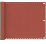 vidaXL Balkon-Sichtschutz Terracotta-Rot 75x600 cm HDPE